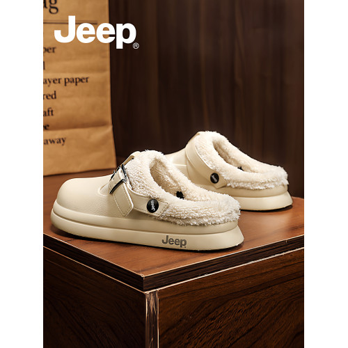 JEEP加絨勃肯鞋女冬外穿2025新款毛毛棉拖冬季半拖厚底洞洞棉拖鞋 JEEP加絨勃肯鞋女冬外穿2025新款毛毛棉拖冬季半拖厚底洞洞棉拖鞋