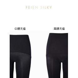 緋隱「帕」灰色厚絲超高腰無縫壓力襪提臀防勾絲打底褲女80D開檔