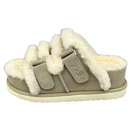 網紅超火厚底松糕增高勃肯鞋毛毛拖鞋女秋冬季外穿高級感2025新款 網紅超火厚底松糕增高勃肯鞋毛毛拖鞋女秋冬季外穿高級感2025新款