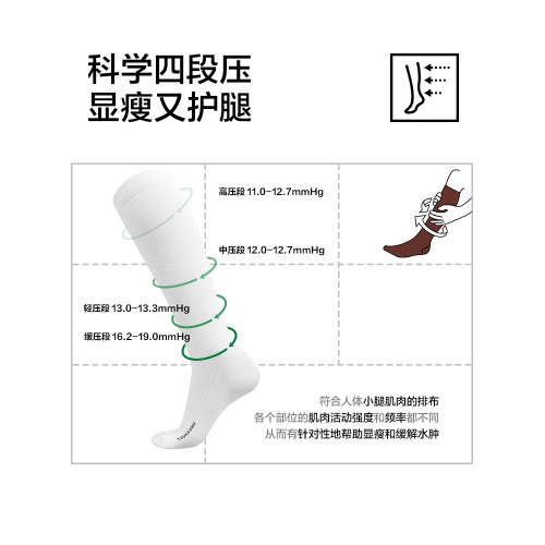 【壓力瘦腿】有棵樹壓力小腿襪新款過膝襪夏季薄款小腿襪jk高筒襪