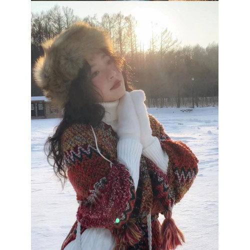 棕色空頂帽子藏族藏服寫真仿狐狸毛髮帶包頭帽民族異域長毛帽頭飾 棕色空頂帽子藏族藏服寫真仿狐狸毛髮帶包頭帽民族異域長毛帽頭飾