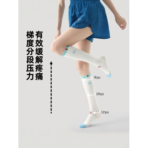 Renaissance運動壓力襪健身跑步羽毛球網球彈力襪女夏瘦腿小腿襪