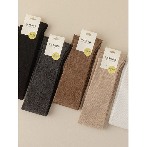 過膝襪子女春秋純棉透氣壓力襪顯瘦大腿襪簡約百搭日系jk襪學院風