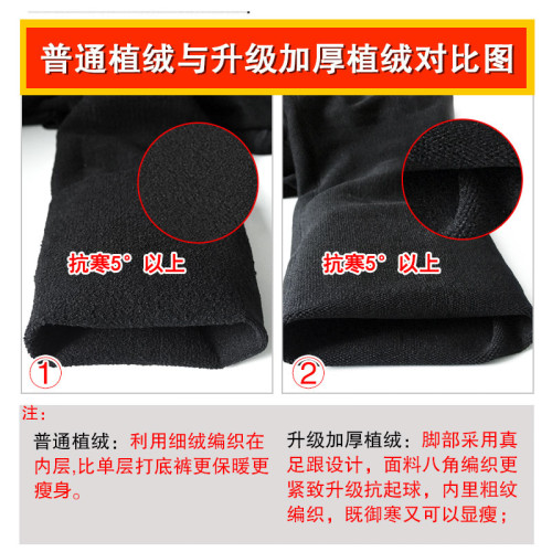 婷爾媄強壓力襪美腿塑形秋冬植絨壓力打底褲連褲襪顯瘦外穿女