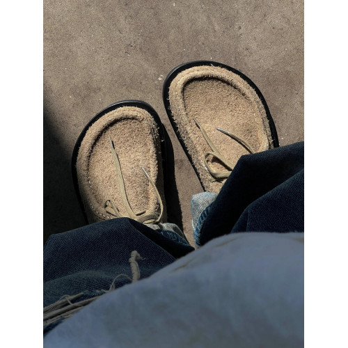 真皮大碼勃肯鞋男女同款2025年新款內增高單鞋厚底系帶包頭半拖鞋 真皮大碼勃肯鞋男女同款2025年新款內增高單鞋厚底系帶包頭半拖鞋