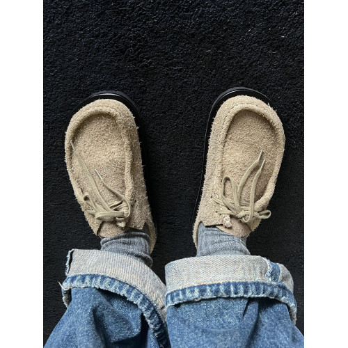 真皮大碼勃肯鞋男女同款2025年新款內增高單鞋厚底系帶包頭半拖鞋 真皮大碼勃肯鞋男女同款2025年新款內增高單鞋厚底系帶包頭半拖鞋