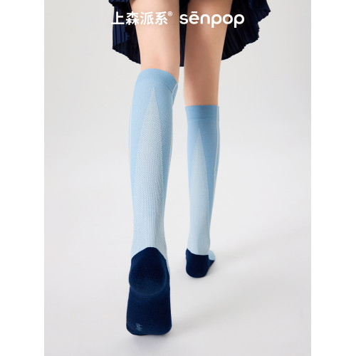 上森壓力襪夏季薄款女小腿襪跑步跳繩騎行馬拉松彈力襪運動瘦腿襪