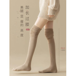 2024秋冬季新款堆堆襪子女過膝襪防滑小腿襪長襪美腿襪女士壓力襪