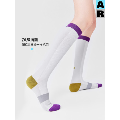【意大利襪機】AR運動壓力襪登山襪加壓小腿襪壓縮襪白色騎行長襪 【意大利襪機】AR運動壓力襪登山襪加壓小腿襪壓縮襪白色騎行長襪
