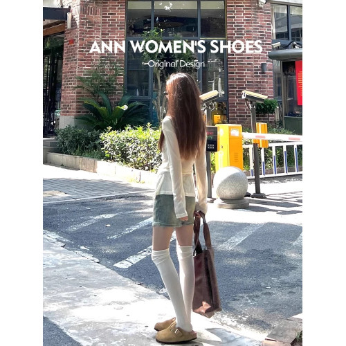 厚底勃肯鞋女2025新款春季外穿包頭半拖鞋懶人孕婦一腳蹬博肯單鞋 厚底勃肯鞋女2025新款春季外穿包頭半拖鞋懶人孕婦一腳蹬博肯單鞋