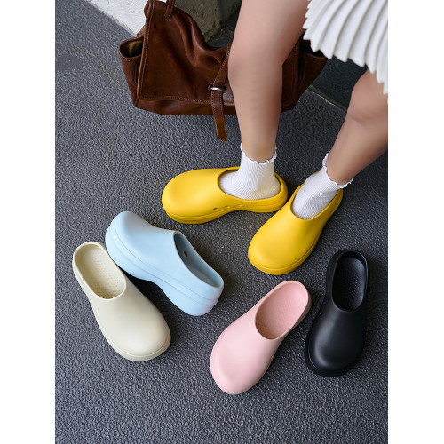 多巴胺包頭廚師鞋女2025夏季新款外穿厚底增高透氣穆勒鞋涼拖鞋潮 多巴胺包頭廚師鞋女2025夏季新款外穿厚底增高透氣穆勒鞋涼拖鞋潮