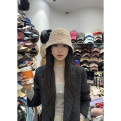 【the hat】韓國東大門【一抹色彩】羊毛後開叉金標羊毛帽1019