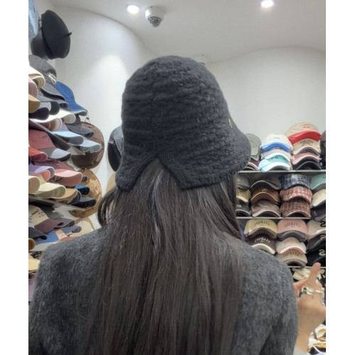 【the hat】韓國東大門【一抹色彩】羊毛後開叉金標羊毛帽1019 【the hat】韓國東大門【一抹色彩】羊毛後開叉金標羊毛帽1019