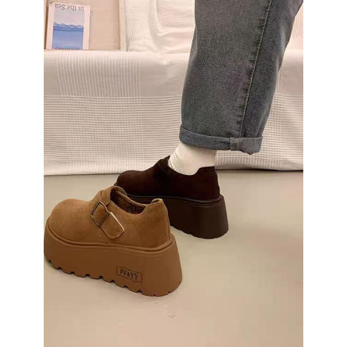 勃肯鞋女2026新款秋冬季復古百搭加絨厚底增高樂福棉鞋小個子松糕 勃肯鞋女2026新款秋冬季復古百搭加絨厚底增高樂福棉鞋小個子松糕