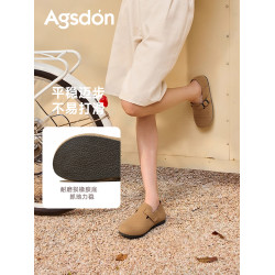 全包勃肯鞋女2025新款冬季單鞋平底加絨鞋子女鞋棉鞋雪地靴小皮鞋