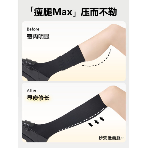 jk壓力襪女秋冬修飾腿型百搭長筒小腿襪日系過膝防滑顯瘦大腿襪 jk壓力襪女秋冬修飾腿型百搭長筒小腿襪日系過膝防滑顯瘦大腿襪