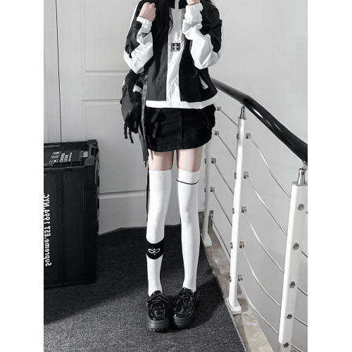 長筒襪過膝襪女秋冬防下滑高筒襪子jk壓力襪純棉黑色長腿襪過膝蓋
