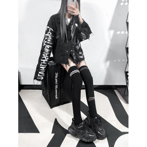 長筒襪過膝襪女秋冬防下滑高筒襪子jk壓力襪純棉黑色長腿襪過膝蓋