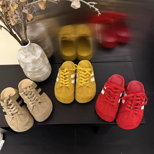 2025春夏新款時尚韓版系帶休閒風百搭內增高軟底包頭半拖鞋勃肯鞋 2025春夏新款時尚韓版系帶休閒風百搭內增高軟底包頭半拖鞋勃肯鞋