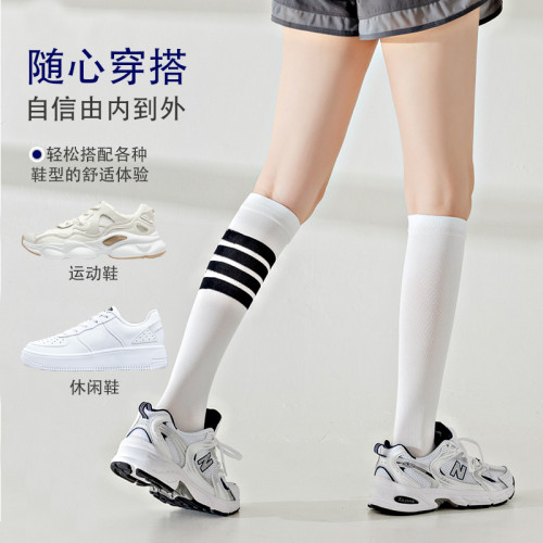 壓縮襪子女肌能跑步運動襪專業健身跳繩壓力襪瘦腿彈力瑜珈小腿襪 壓縮襪子女肌能跑步運動襪專業健身跳繩壓力襪瘦腿彈力瑜珈小腿襪