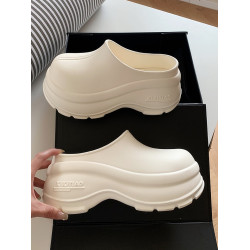 細細條 厚底增高穆勒鞋百搭女士外穿防滑時尚休閒運動風半拖鞋夏