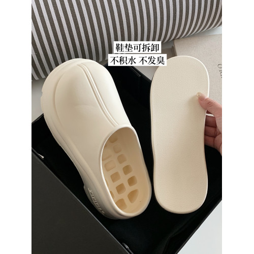 細細條 厚底增高穆勒鞋百搭女士外穿防滑時尚休閒運動風半拖鞋夏 細細條 厚底增高穆勒鞋百搭女士外穿防滑時尚休閒運動風半拖鞋夏