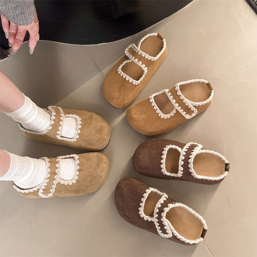 復古內增高包頭厚底拖鞋女外穿2025新款秋季百搭配裙子半拖勃肯鞋 復古內增高包頭厚底拖鞋女外穿2025新款秋季百搭配裙子半拖勃肯鞋