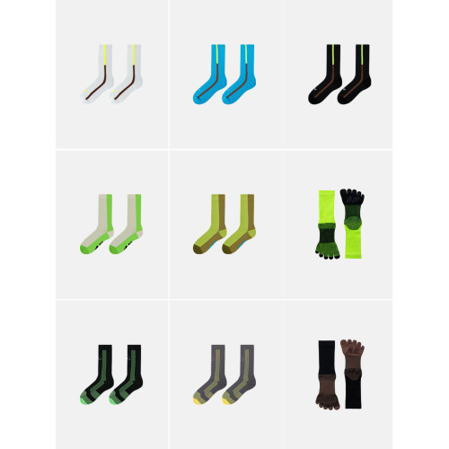 【任選2件95折】AR運動戶外壓力襪騎行跑步跳繩滑板網球襪中筒襪