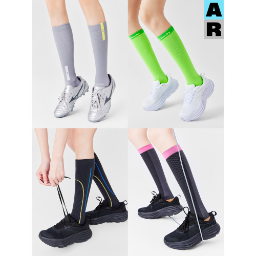 AR網眼薄款運動壓力襪秋騎行徒步跑步跳繩白色網球襪壓縮小腿襪女 AR網眼薄款運動壓力襪秋騎行徒步跑步跳繩白色網球襪壓縮小腿襪女