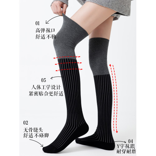 過膝運動壓力襪子女長筒襪顯瘦加壓高筒襪網球徒步登山飛機壓縮襪