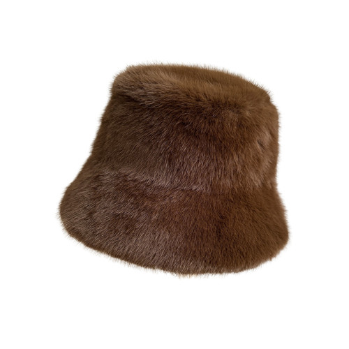 灰色毛毛帽子女生冬季2025新款加厚保暖護耳盆帽顯臉小毛絨漁夫帽 灰色毛毛帽子女生冬季2025新款加厚保暖護耳盆帽顯臉小毛絨漁夫帽