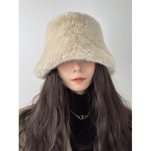 灰色毛毛帽子女生冬季2025新款加厚保暖護耳盆帽顯臉小毛絨漁夫帽 灰色毛毛帽子女生冬季2025新款加厚保暖護耳盆帽顯臉小毛絨漁夫帽