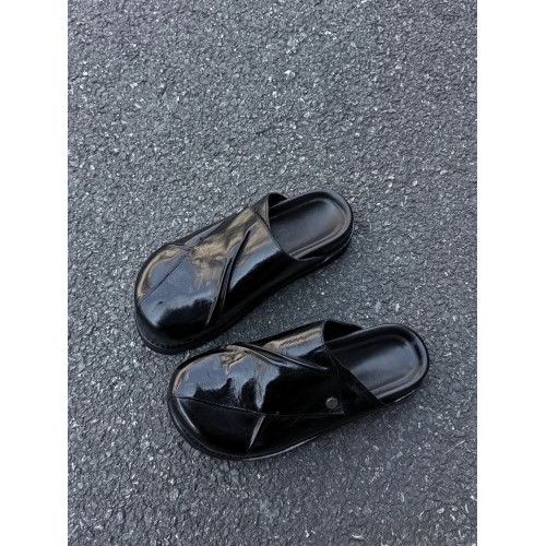 kcm潮鞋牛皮版一腳蹬男女同款包頭勃肯鞋女夏季外穿時尚半拖鞋女 kcm潮鞋牛皮版一腳蹬男女同款包頭勃肯鞋女夏季外穿時尚半拖鞋女