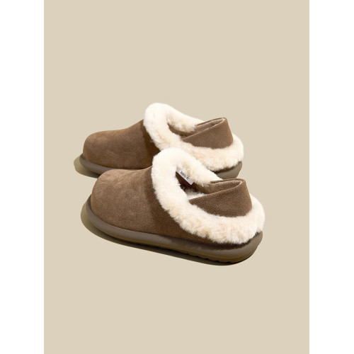 厚底兩穿勃肯鞋女2025冬季新款加絨雪地靴毛毛拖鞋軟底保暖棉鞋子 厚底兩穿勃肯鞋女2025冬季新款加絨雪地靴毛毛拖鞋軟底保暖棉鞋子