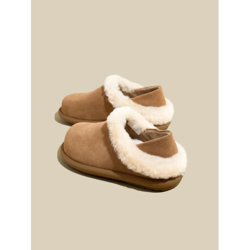 厚底兩穿勃肯鞋女2025冬季新款加絨雪地靴毛毛拖鞋軟底保暖棉鞋子 厚底兩穿勃肯鞋女2025冬季新款加絨雪地靴毛毛拖鞋軟底保暖棉鞋子