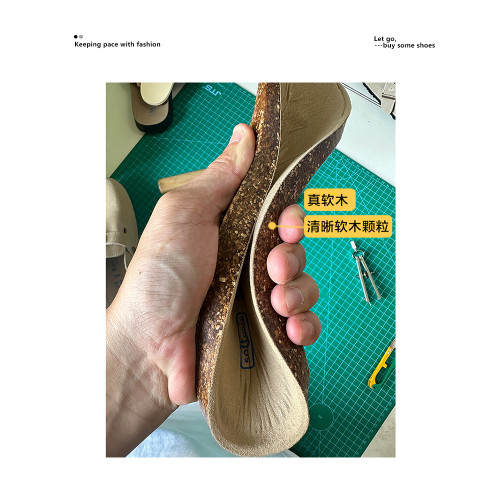 真皮軟木底勃肯鞋女春秋男女同款大碼拖鞋外穿黑色包頭半拖男款 真皮軟木底勃肯鞋女春秋男女同款大碼拖鞋外穿黑色包頭半拖男款