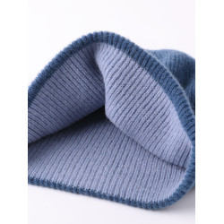 2023冬季新款純羊毛帽子女秋冬保暖加厚毛線帽針織帽子男雙面可戴