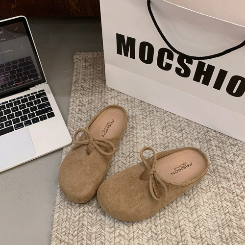 平底勃肯鞋包頭半拖鞋女外穿2025新款春夏季一腳蹬懶人博肯鞋單鞋 平底勃肯鞋包頭半拖鞋女外穿2025新款春夏季一腳蹬懶人博肯鞋單鞋