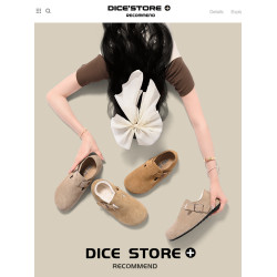 三喜同款全包勃肯鞋女2023冬季新款加絨厚底增高外穿釣魚博肯男潮