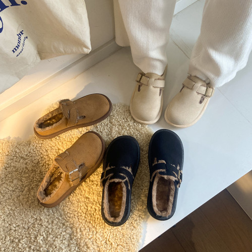 加絨勃肯鞋女2025新款冬季辦公室包頭棉拖鞋孕婦軟底棉鞋博肯女鞋 加絨勃肯鞋女2025新款冬季辦公室包頭棉拖鞋孕婦軟底棉鞋博肯女鞋