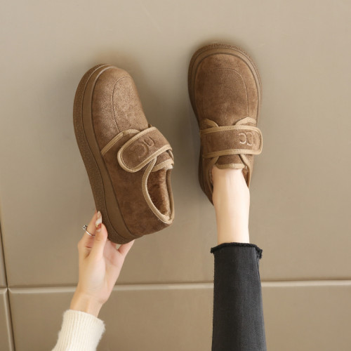 老北京棉鞋女冬季加絨加厚勃肯鞋新款外穿保暖輕便休閒魔術貼女鞋 老北京棉鞋女冬季加絨加厚勃肯鞋新款外穿保暖輕便休閒魔術貼女鞋