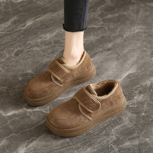 老北京棉鞋女冬季加絨加厚勃肯鞋新款外穿保暖輕便休閒魔術貼女鞋 老北京棉鞋女冬季加絨加厚勃肯鞋新款外穿保暖輕便休閒魔術貼女鞋