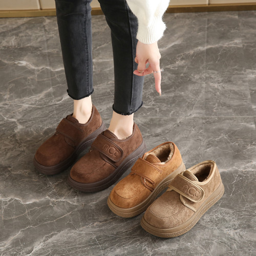 老北京棉鞋女冬季加絨加厚勃肯鞋新款外穿保暖輕便休閒魔術貼女鞋 老北京棉鞋女冬季加絨加厚勃肯鞋新款外穿保暖輕便休閒魔術貼女鞋