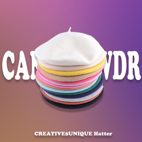 羊毛帽子女款貝雷帽春秋冬季顯臉小畫家蓓蕾帽毛呢禮帽時尚南瓜帽 羊毛帽子女款貝雷帽春秋冬季顯臉小畫家蓓蕾帽毛呢禮帽時尚南瓜帽