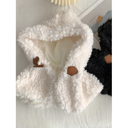 羊羔毛帽子女秋冬韓版百搭復古連帽披肩冬季加厚保暖護耳毛絨圍脖 羊羔毛帽子女秋冬韓版百搭復古連帽披肩冬季加厚保暖護耳毛絨圍脖