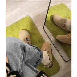 三喜同款勃肯鞋厚底拖鞋女2025春秋新款外穿釣魚包頭半拖鞋博肯鞋