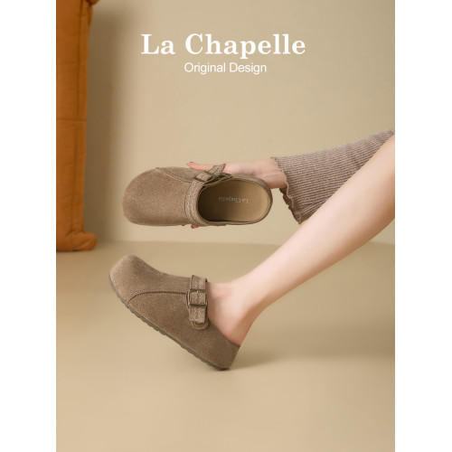 拉夏貝爾厚底勃肯鞋女2025新款秋季一腳蹬外穿半拖鞋內增高博肯鞋 拉夏貝爾厚底勃肯鞋女2025新款秋季一腳蹬外穿半拖鞋內增高博肯鞋