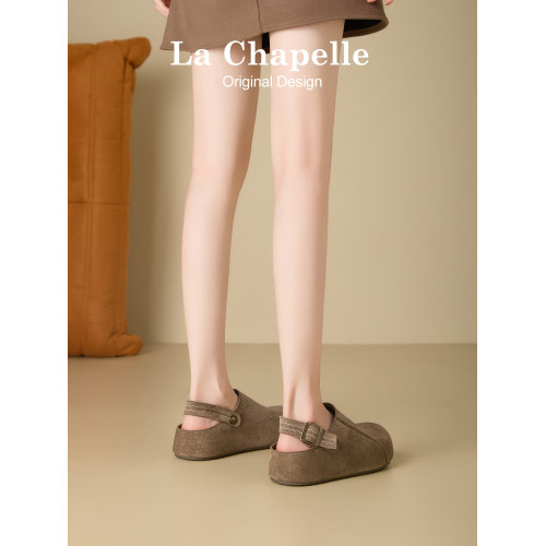 拉夏貝爾厚底勃肯鞋女2025新款秋季一腳蹬外穿半拖鞋內增高博肯鞋 拉夏貝爾厚底勃肯鞋女2025新款秋季一腳蹬外穿半拖鞋內增高博肯鞋