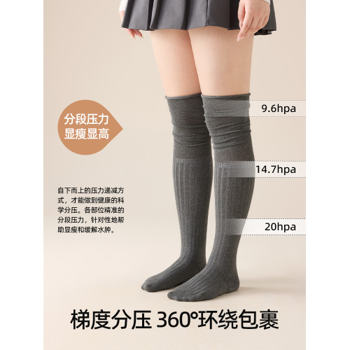 大碼過膝長筒襪女秋冬加厚2025新款胖mm200斤防下滑小腿襪堆堆襪 大碼過膝長筒襪女秋冬加厚2025新款胖mm200斤防下滑小腿襪堆堆襪