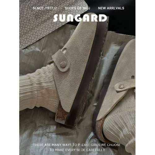 厚底勃肯鞋女2025春季外穿增高百搭半拖鞋日系博肯鞋一腳蹬拖鞋 厚底勃肯鞋女2025春季外穿增高百搭半拖鞋日系博肯鞋一腳蹬拖鞋